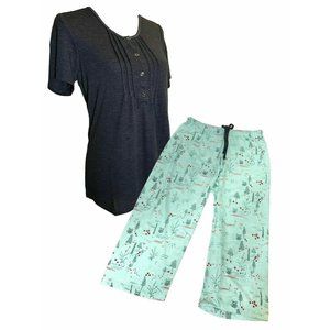 Claudel Comfort Women 2-Piece Pajama Set, 1X